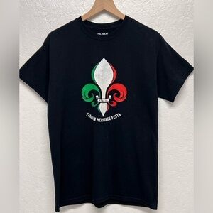 MENS - Graphic T-Shirt Gildan Dry Blend - Black - M